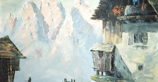 Harpo Marx dipinge le Alpi