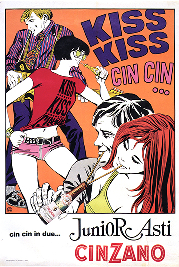 Guido Crepax vintage ad, 1967