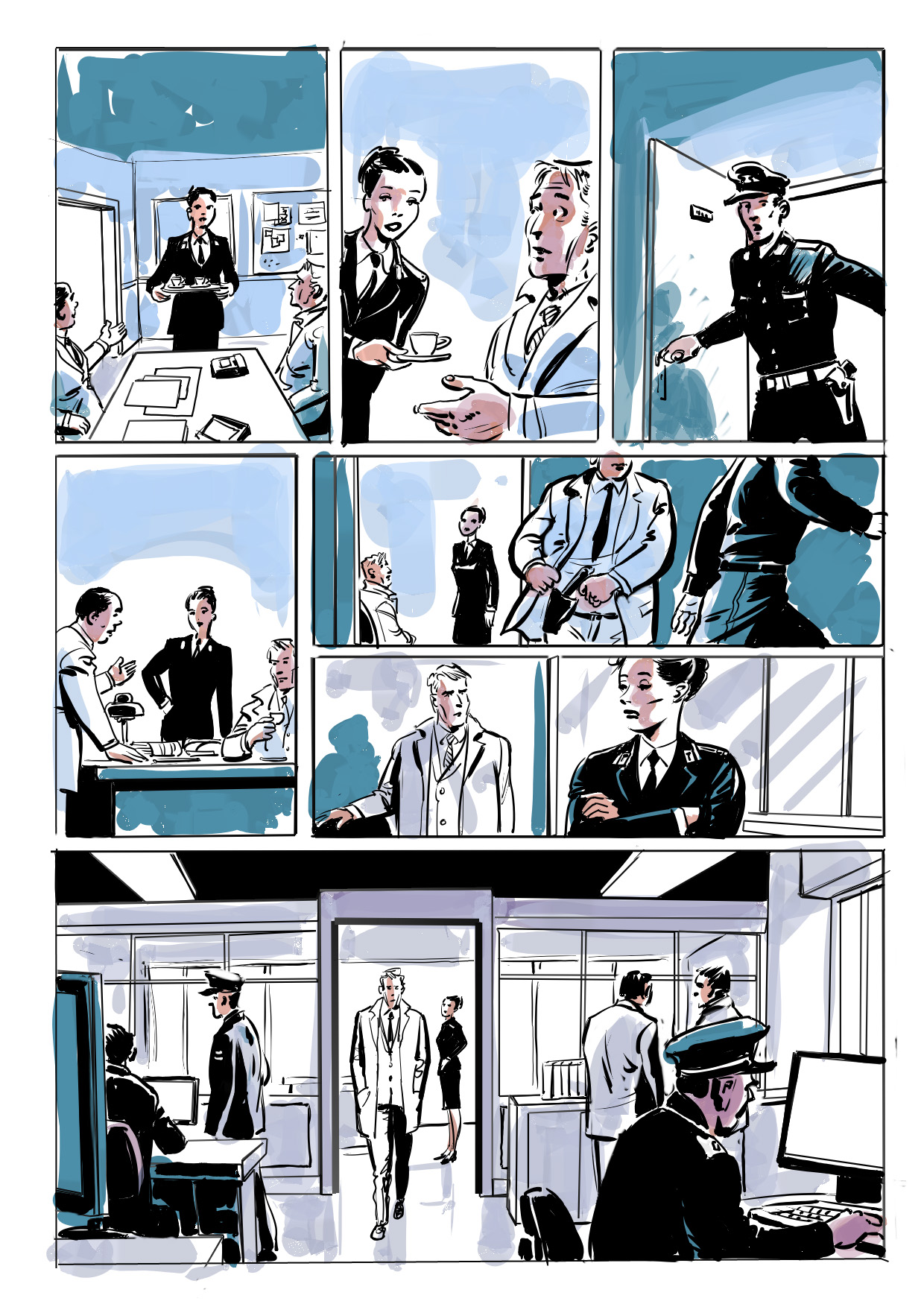 Protetto: Status Quo Graphic Novel Storyboard