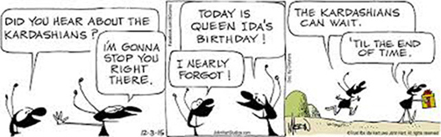 Queen Ida the B.C,’s comic strips by Johnny Hart