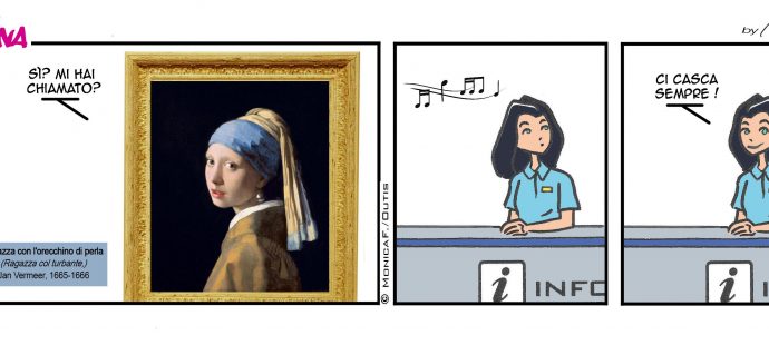 Xtina by Monica comic strip Girl with a Pearl Earring