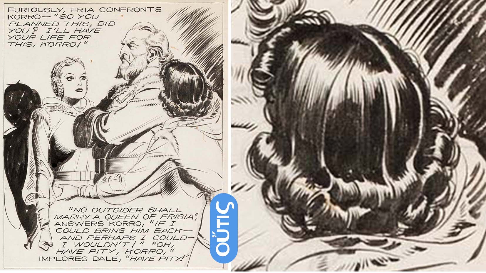 How to draw hair in Alex Raymond style