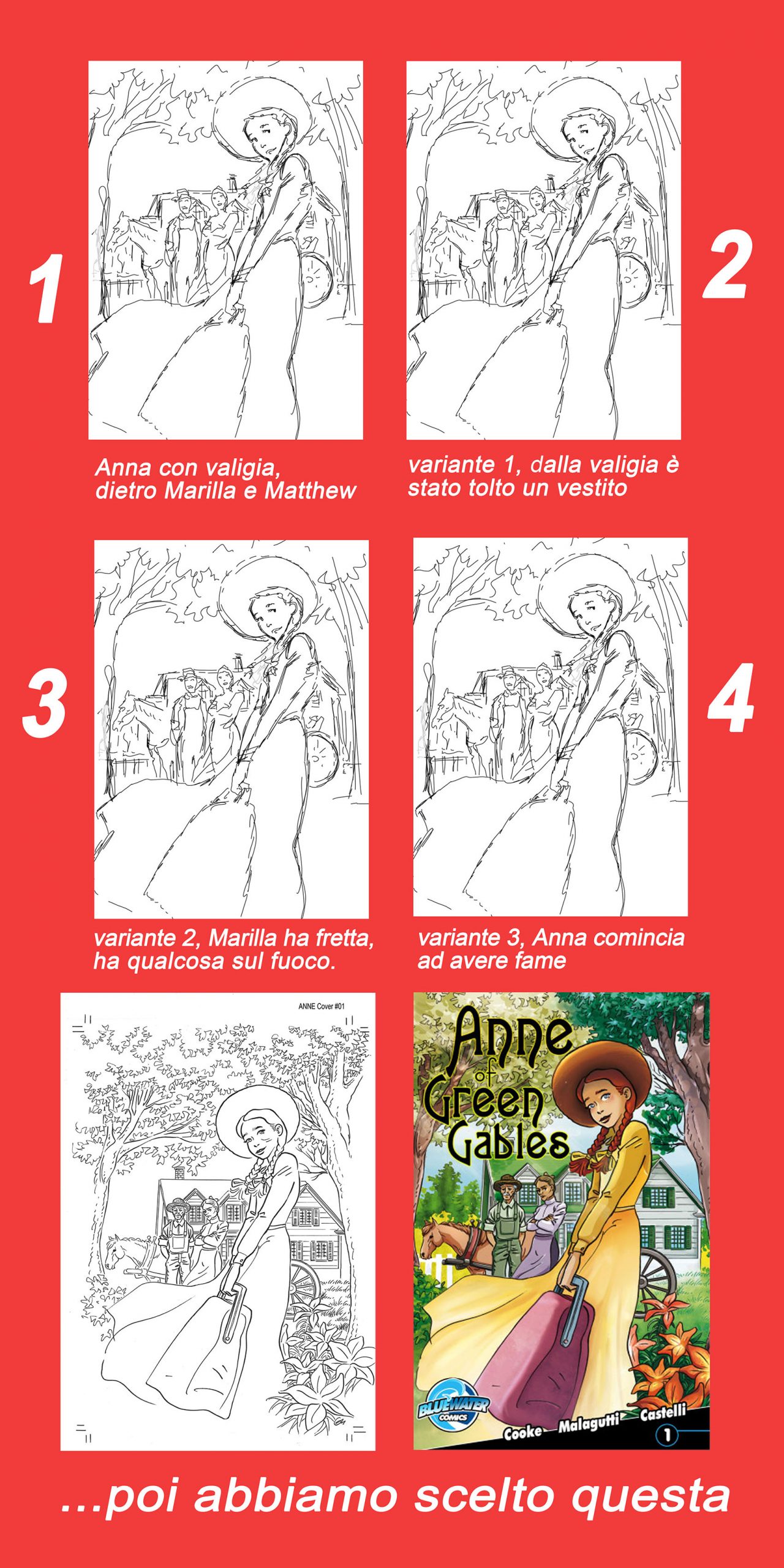 Idee e elaborazioni della cover di Anne of Green Gables, volume 1