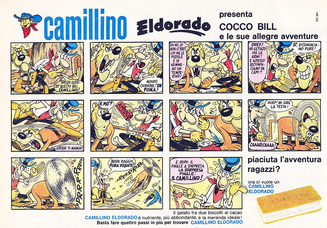 Vintage Advertising: Jacovitti Camillino 1967