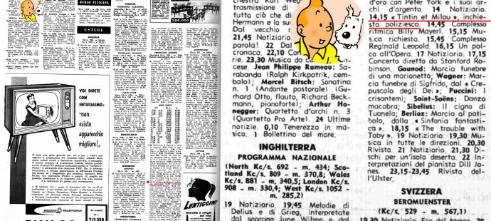 1957 Tintin e Milou alla radio