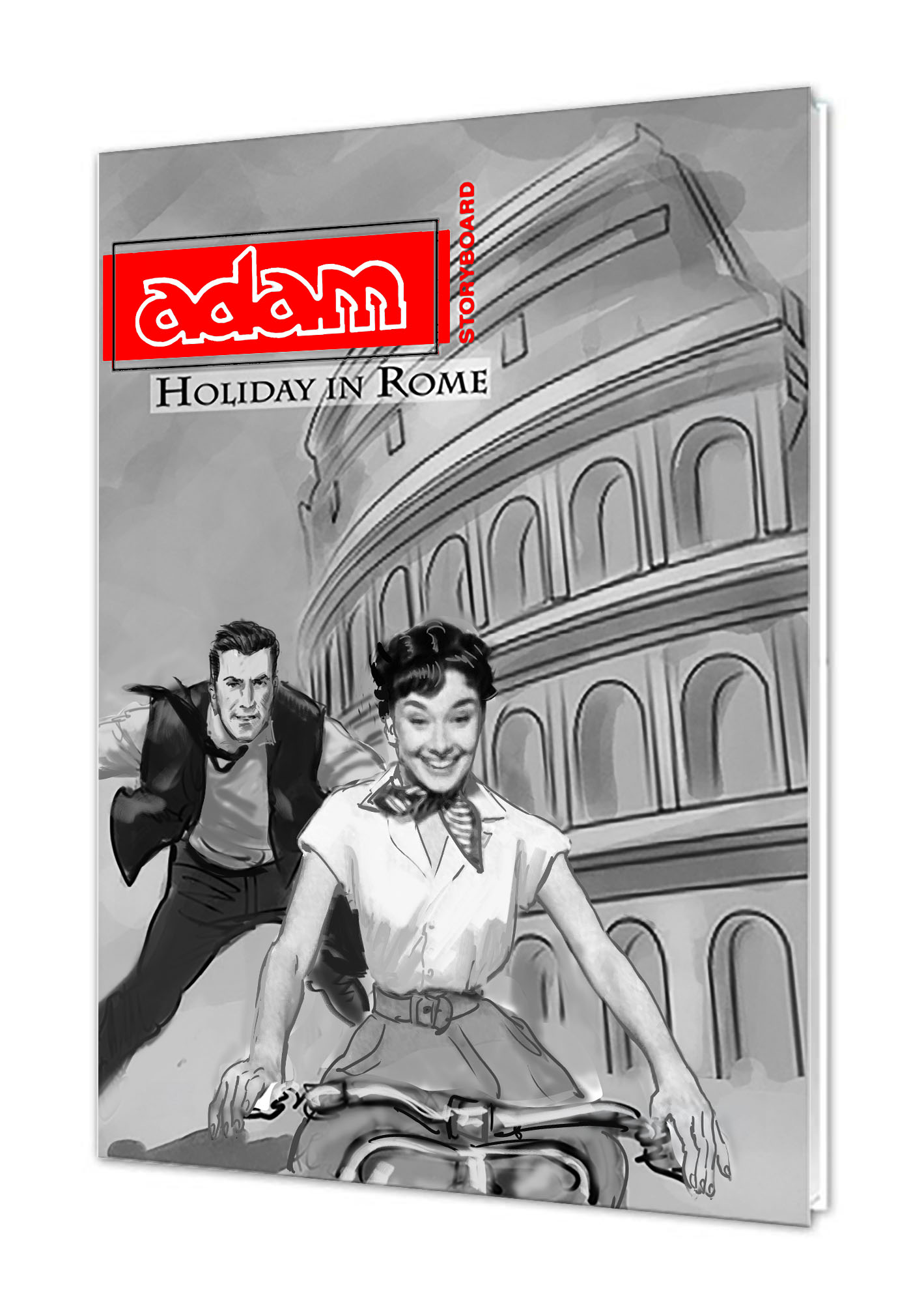 Adam Holiday in Rome, new cover